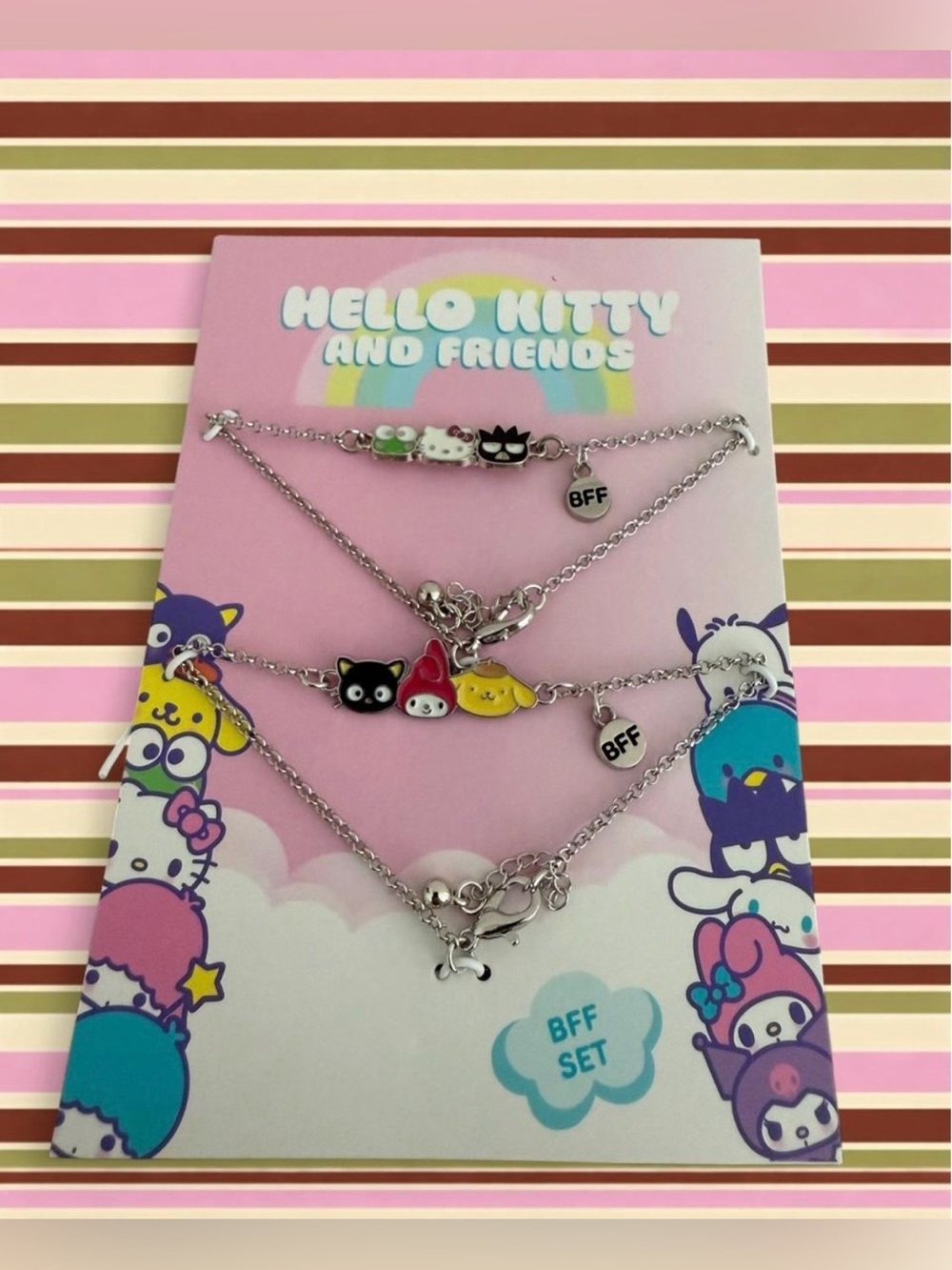 Hello Kitty and friends bff set with two necklaces featuring Hello Kitty